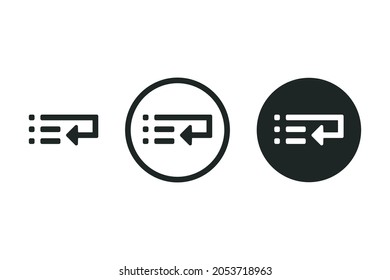 Shortlist icon isolated on white background.