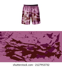 se pueden aplicar pantalones cortos con un fondo abstracto a camisetas, calcomanías y pegatinas de vinilo