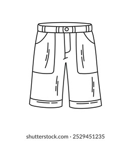 Shorts, beachwear, textile clothing sketch