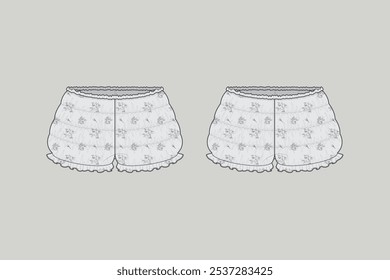 "shorts" porque eles são uma versão encurtada de calças, que cobrem toda a perna, mas não o pé. 