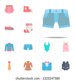 Shorts color icon. Clothes icons universal set for web and mobile