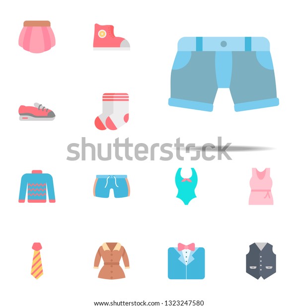 Shorts color icon. Clothes icons universal set for\
web and mobile