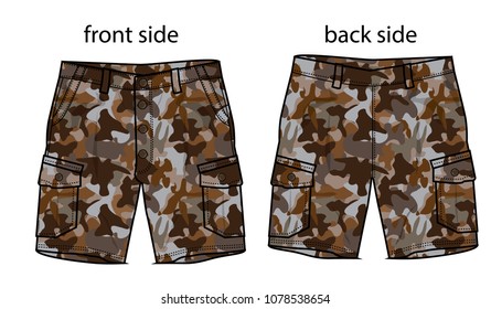 shorts design vector
