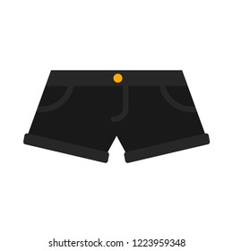 Shorts flat icon. You can be used shorts icon for several purposes like: websites, UI, UX, print templates, presentation templates, promotional materials, info-graphics, web and mobile phone apps.
