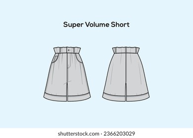 Shorts are a garment worn over the pelvic area, circling the waist and splitting to cover the upper part of the legs, sometimes extending down to the knees.