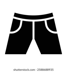 Shorts Glyph Icon Design For Personal And Commercial Use