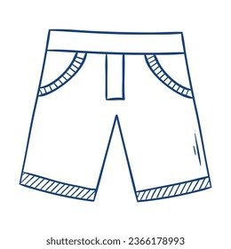 Shorts. Hand drawn vector illustration
