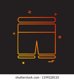 Shorts icon design vector
