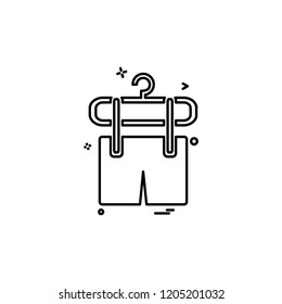 Shorts icon design vector