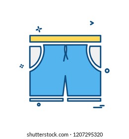 Shorts icon design vector