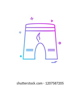 Shorts icon design vector