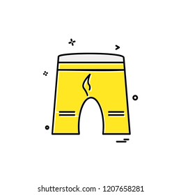 Shorts icon design vector