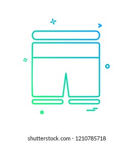 Shorts icon design vector