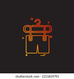 Shorts icon design vector