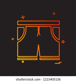 Shorts icon design vector