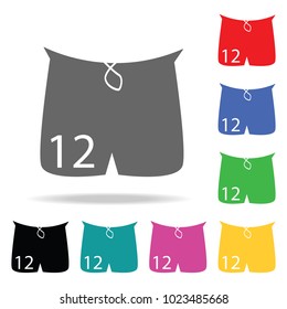 Shorts icon. Element of sport multi colored icon for mobile concept and web apps. Icon for website design and development, app development. Premium icon on white background