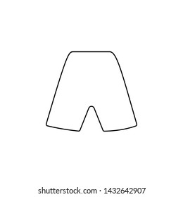 shorts icon. Element of web for mobile concept and web apps icon. Outline, thin line icon for website design and development, app development