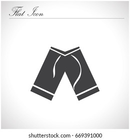 Shorts Icon Flat.