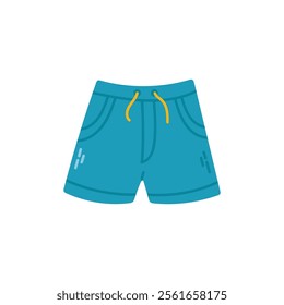 Shorts icon in flat color style. Beach wear