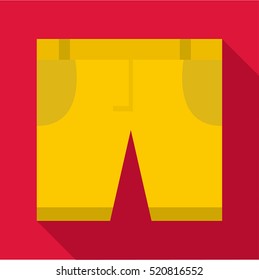 Shorts icon. Flat illustration of shorts vector icon for web