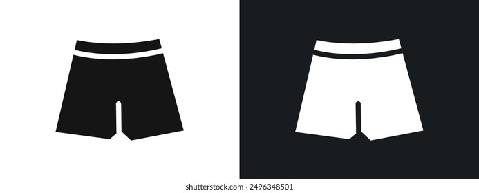 shorts icon linear graphics set vector in black