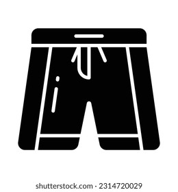 Shorts icon in modern style, beachwear vector