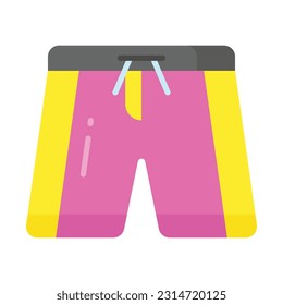 Shorts icon in modern style, beachwear vector