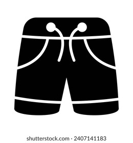 Shorts icon in modern style, beachwear vector