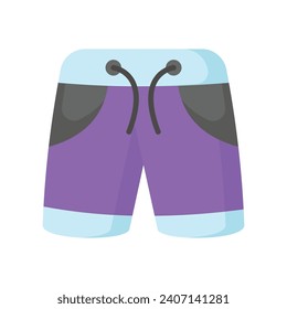 Shorts icon in modern style, beachwear vector