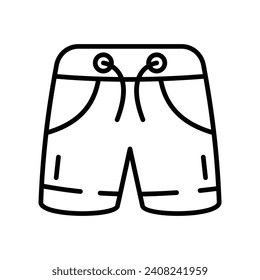 Shorts icon in modern style, beachwear vector