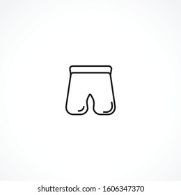 Shorts icon on white background. Shorts icon on white background. Shorts icon on white background. 