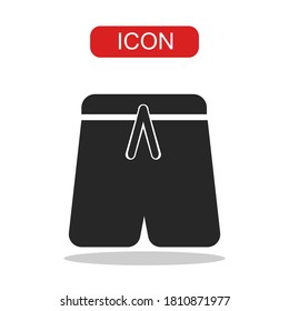 Shorts icon on  white background.