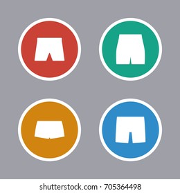 Shorts Icon Set