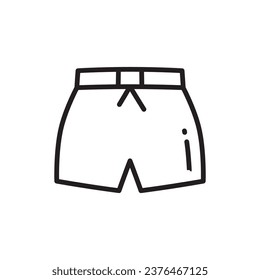Shorts icon. Short flat sign design. Shorts vector symbol pictogram. UX UI icon 