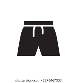 Shorts icon. Short flat sign design. Shorts vector symbol pictogram. UX UI icon 