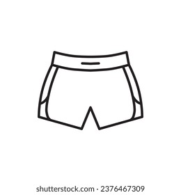 Shorts icon. Short flat sign design. Shorts vector symbol pictogram. UX UI icon 