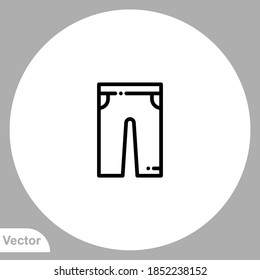 Shorts icon sign vector,Symbol, logo illustration for web and mobile