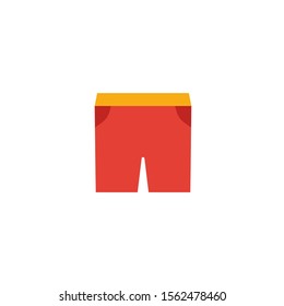 Shorts icon. Simple flat element from clothes collection. Creative shorts icon for templates, software and apps.