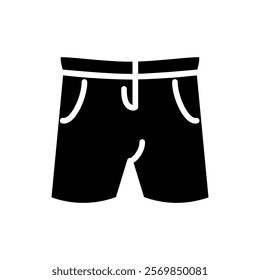 shorts icon, simple flat style, vector illustration symbol sign logo template pictogram, for ui or ux isolated on white for mobile app, editable	