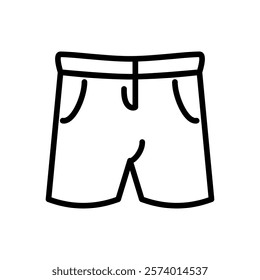 shorts icon, simple flat style, vector illustration symbol sign logo template pictogram, for ui or ux isolated on white for mobile app, editable	