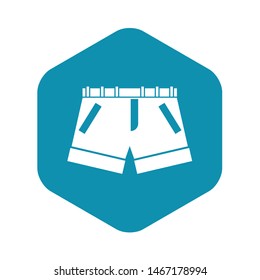Shorts icon. Simple illustration of shorts vector icon for web