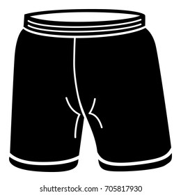 Shorts icon. Simple illustration of shorts vector icon for web