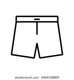 Shorts Icon for Summer Fashion, Casual Wear, and Sports Apparel Illustrations