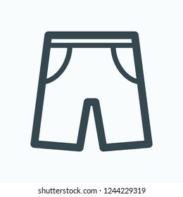 Shorts icon, swimming shorts vector icon