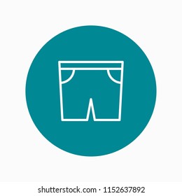 shorts icon vector
