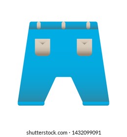 shorts  icon vector with blue gradient for shops and stores concept,Pixel perfect