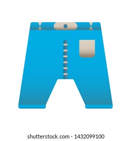 shorts  icon vector with blue gradient for shops and stores concept,Pixel perfect