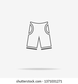 Shorts icon. Vector concept illustration for design.