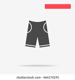 Shorts icon. Vector concept illustration for design.