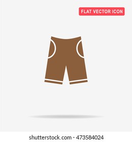 Shorts icon. Vector concept illustration for design.